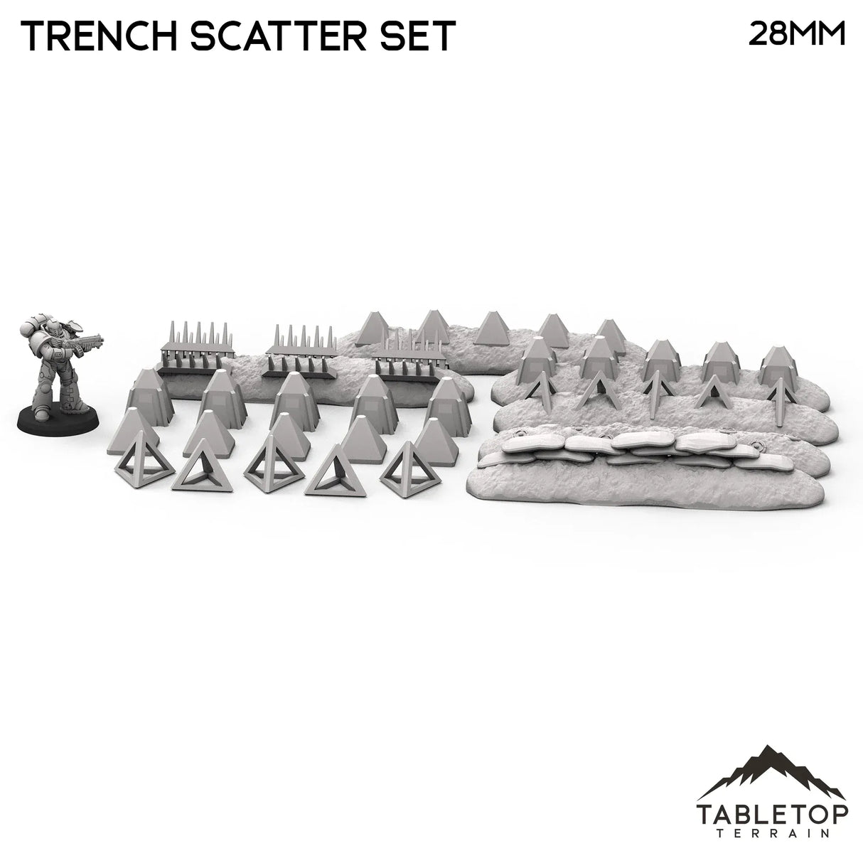 Tabletop Terrain Scatter Terrain Trench Scatter Set