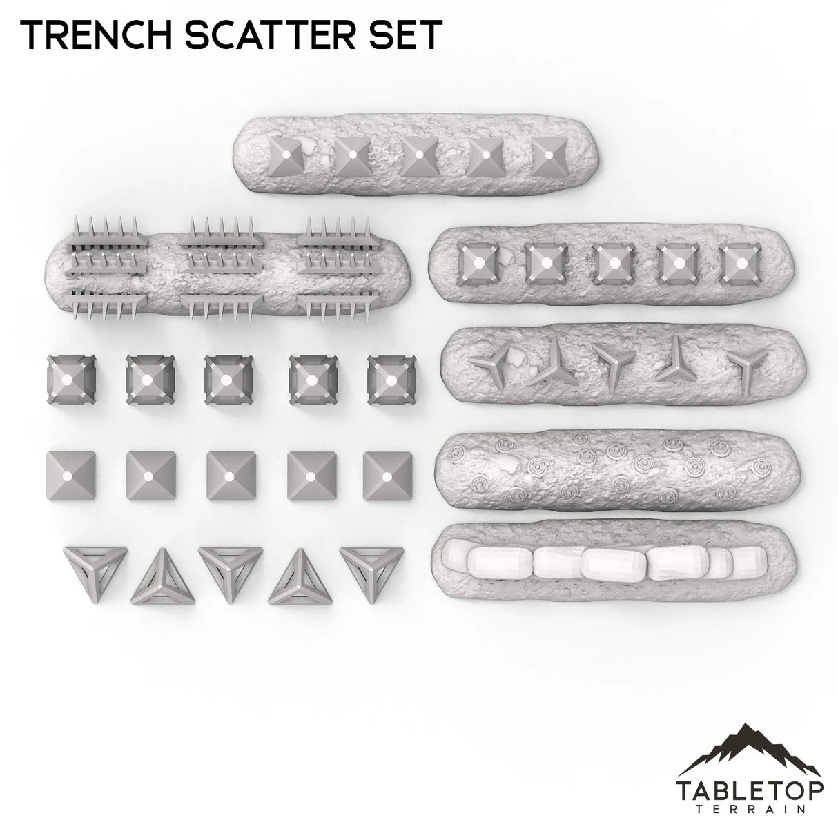 Tabletop Terrain Scatter Terrain Trench Scatter Set