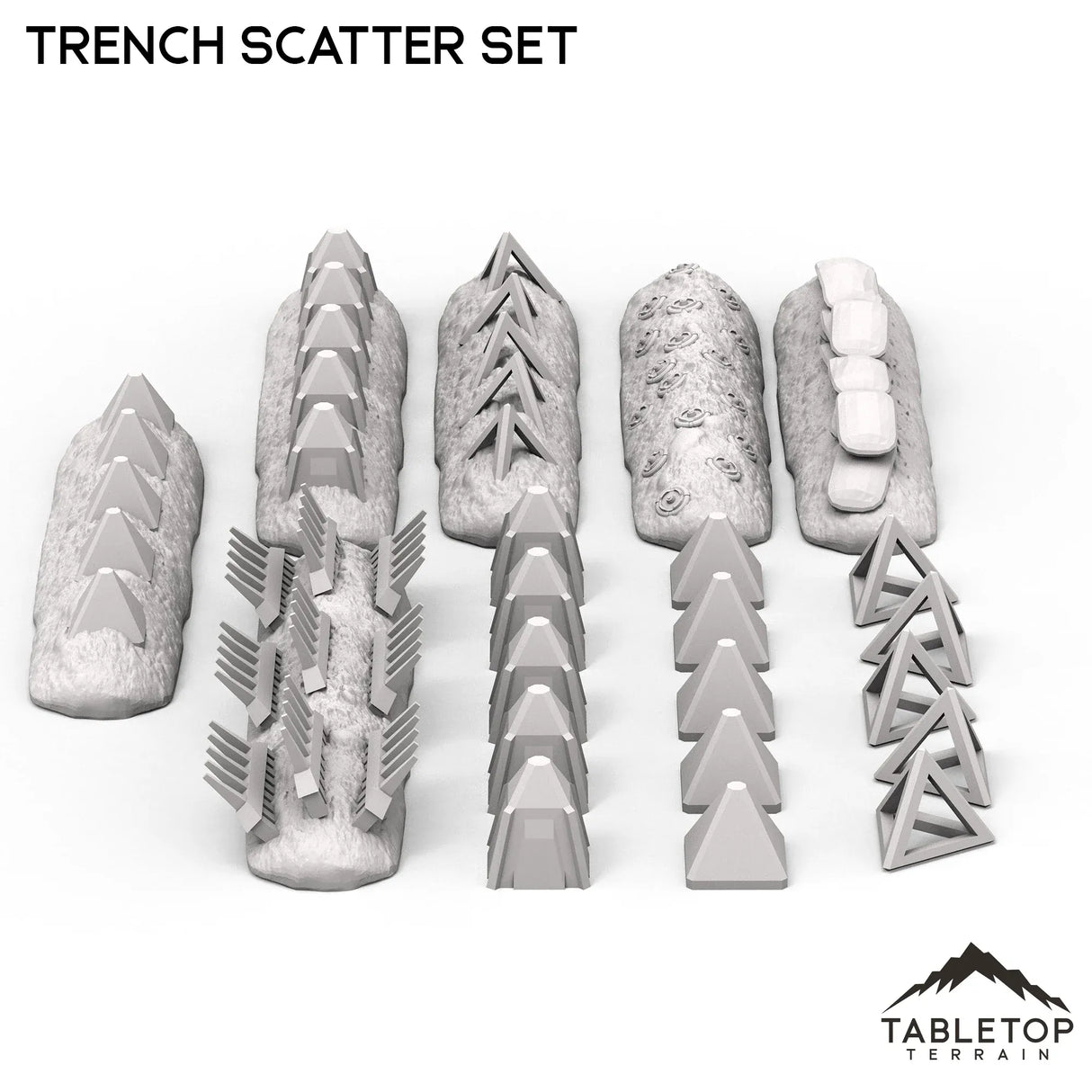 Tabletop Terrain Scatter Terrain Trench Scatter Set