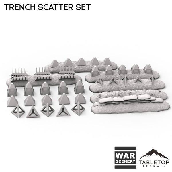 Tabletop Terrain Scatter Terrain Trench Scatter Set