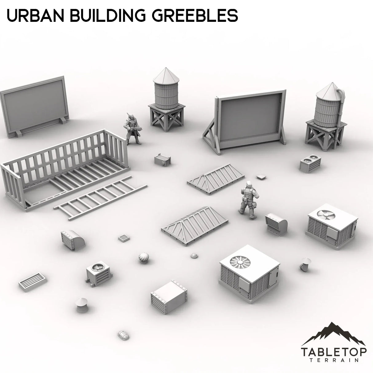 Tabletop Terrain Scatter Terrain Urban Building Greebles - MCP Scatter Terrain