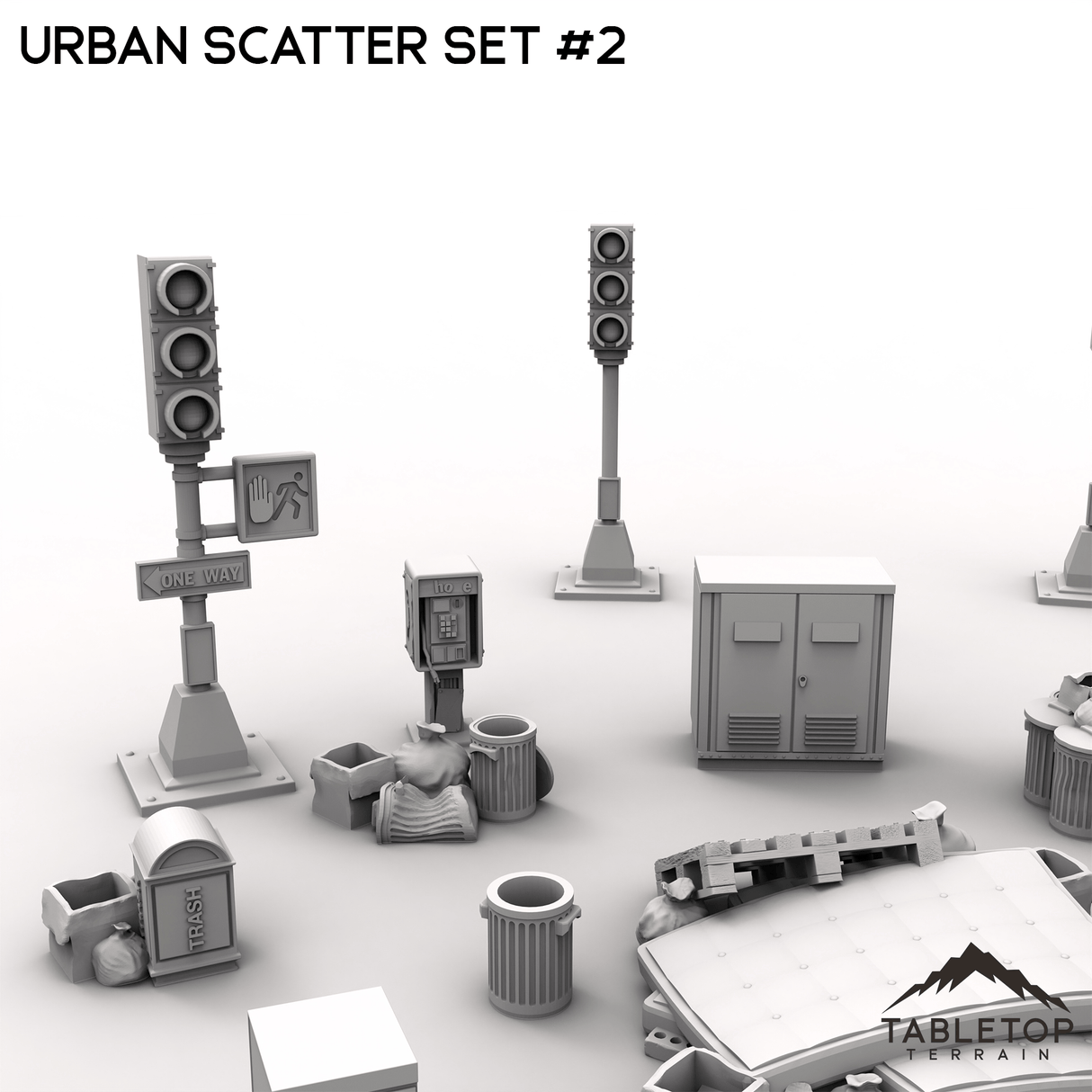 Tabletop Terrain Scatter Terrain Urban Scatter Set #2