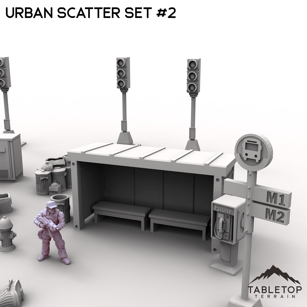 Tabletop Terrain Scatter Terrain Urban Scatter Set #2