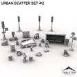 Tabletop Terrain Scatter Terrain Urban Scatter Set #2