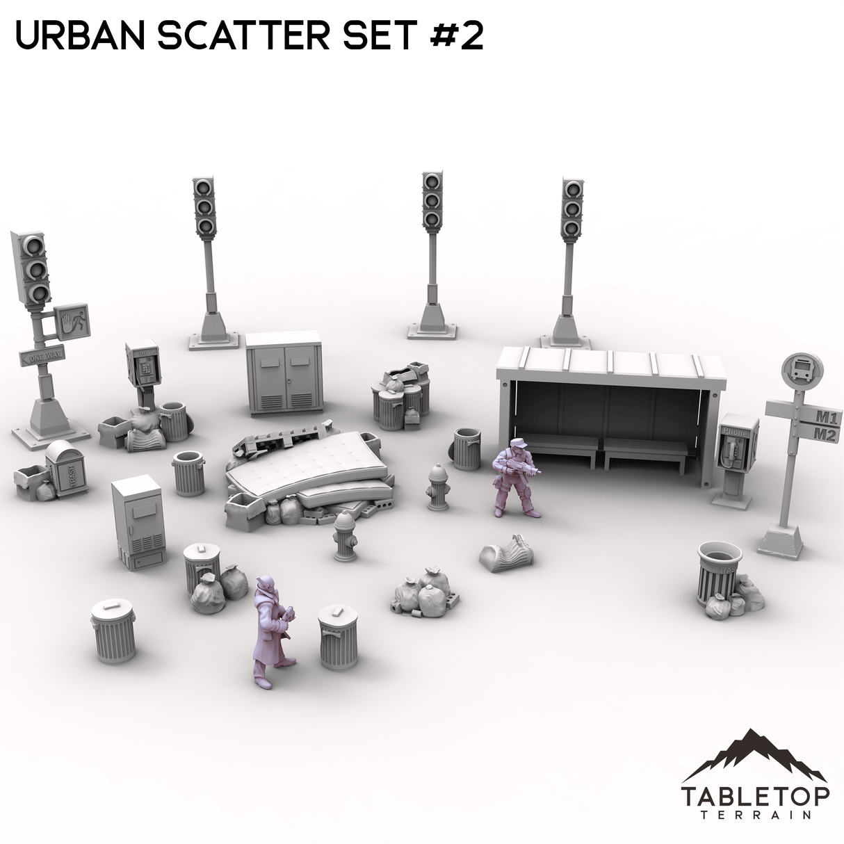 Tabletop Terrain Scatter Terrain Urban Scatter Set #2