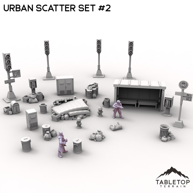 Tabletop Terrain Scatter Terrain Urban Scatter Set #2