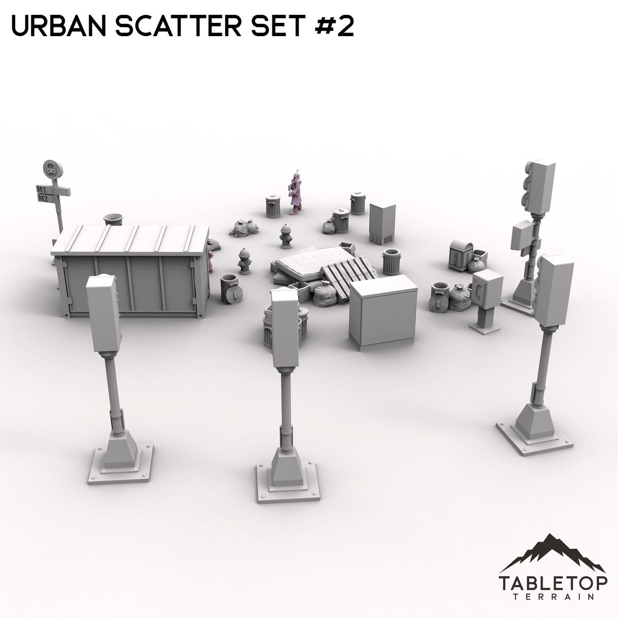 Tabletop Terrain Scatter Terrain Urban Scatter Set #2