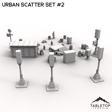 Tabletop Terrain Scatter Terrain Urban Scatter Set #2