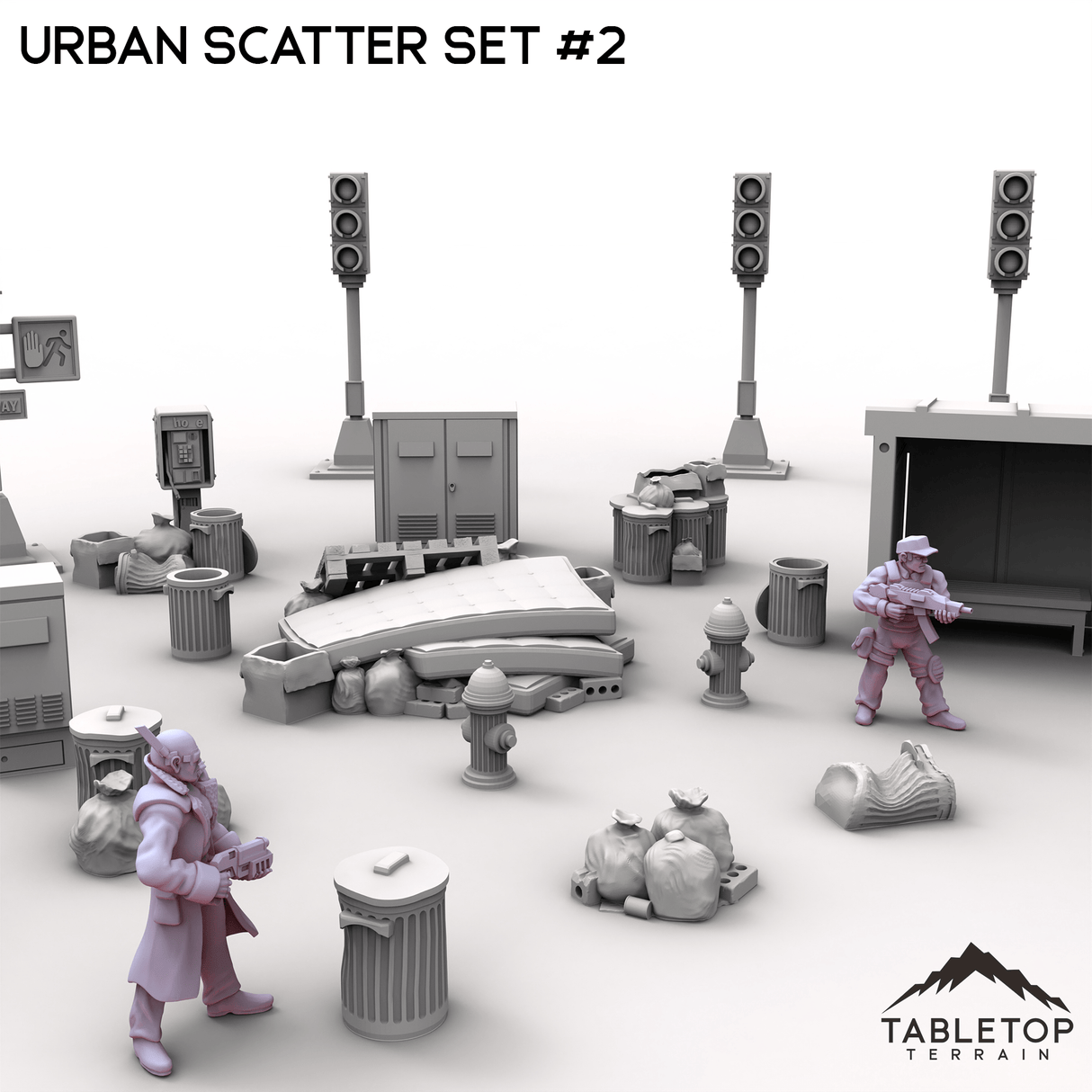 Tabletop Terrain Scatter Terrain Urban Scatter Set #2