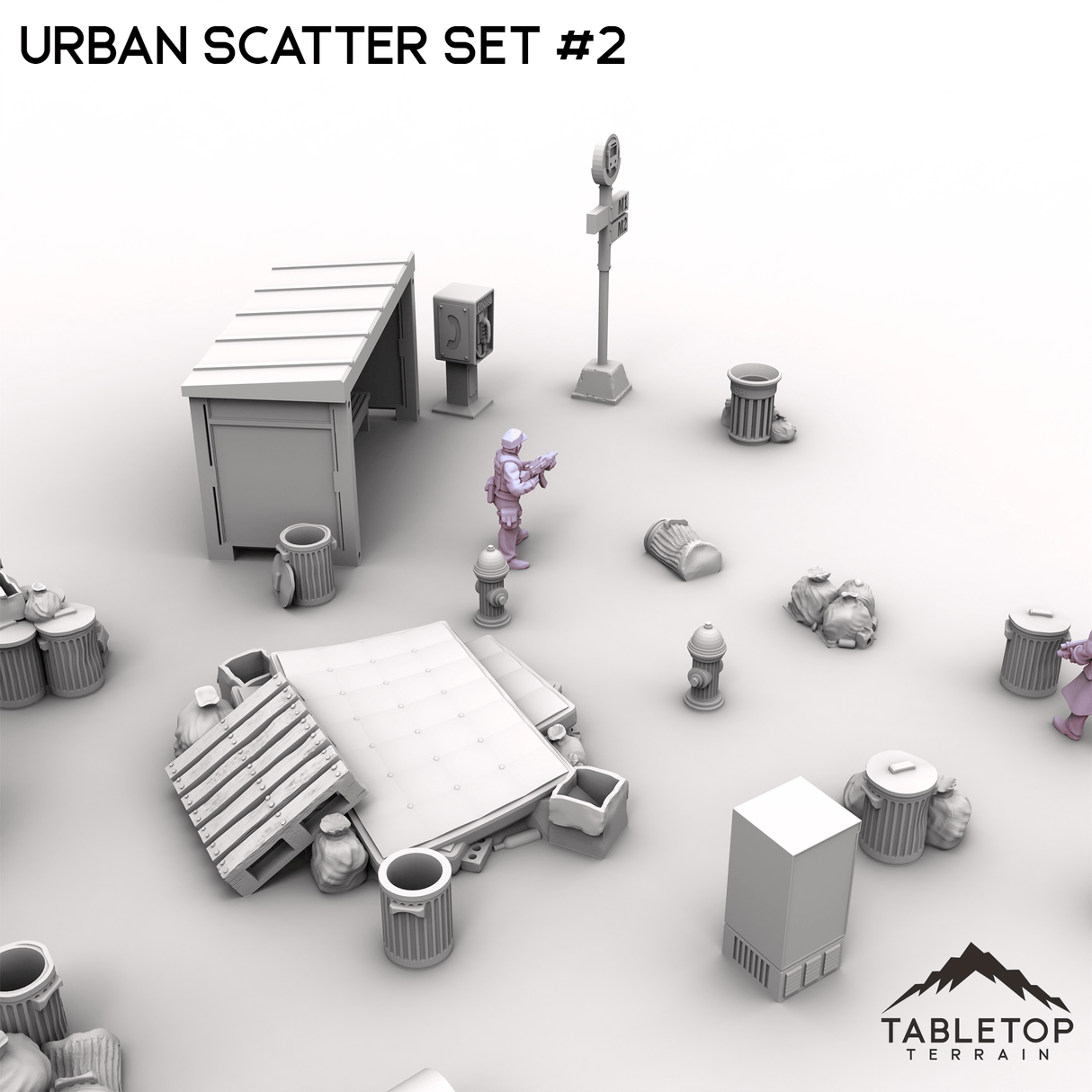 Tabletop Terrain Scatter Terrain Urban Scatter Set #2