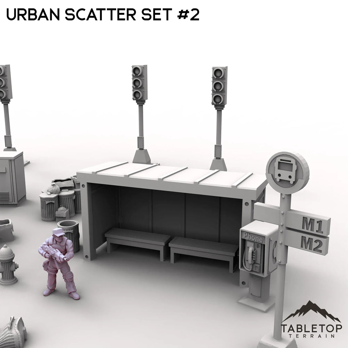 Tabletop Terrain Scatter Terrain Urban Scatter Set #2
