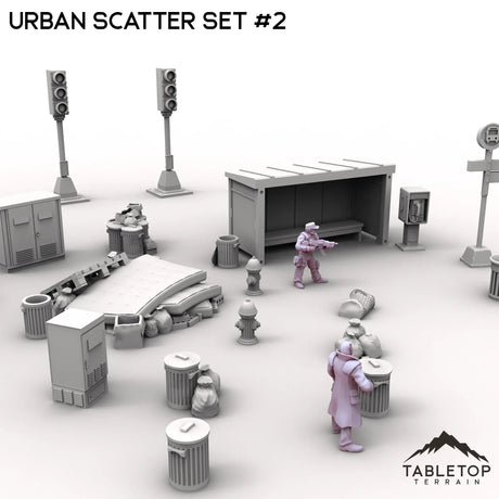 Tabletop Terrain Scatter Terrain Urban Scatter Set #2