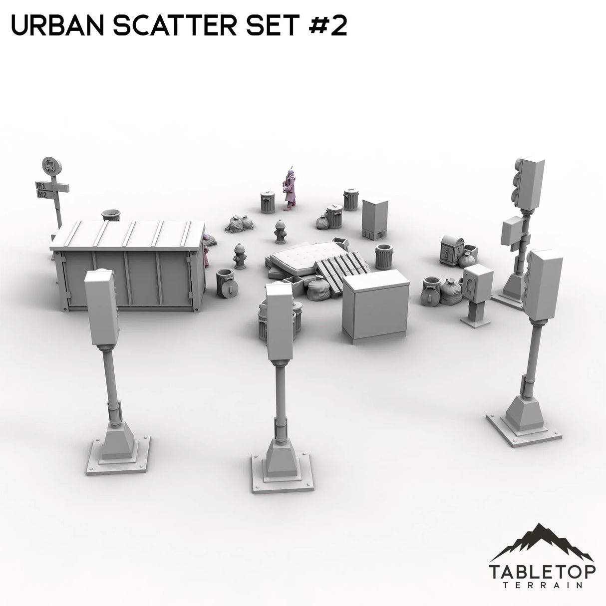Tabletop Terrain Scatter Terrain Urban Scatter Set #2