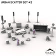 Tabletop Terrain Scatter Terrain Urban Scatter Set #2