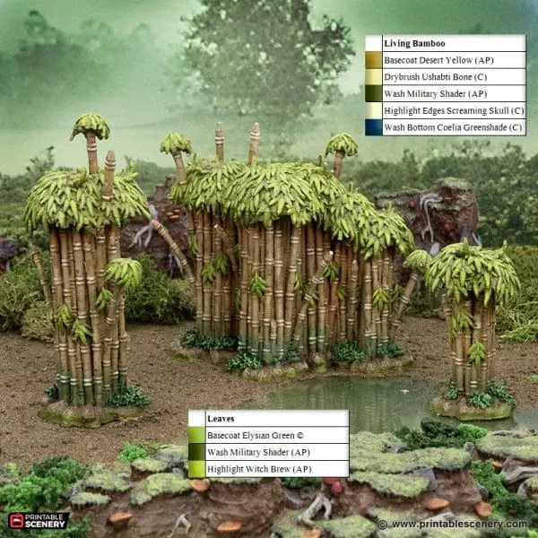 Tabletop Terrain Scatter Terrain Wilderness Scatter - The Gloaming Swamp