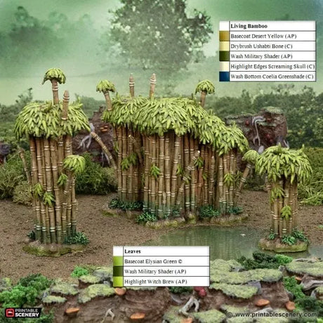 Tabletop Terrain Scatter Terrain Wilderness Scatter - The Gloaming Swamp