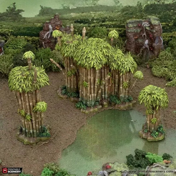 Tabletop Terrain Scatter Terrain Wilderness Scatter - The Gloaming Swamp