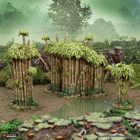 Tabletop Terrain Scatter Terrain Wilderness Scatter - The Gloaming Swamp