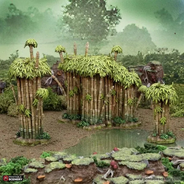 Tabletop Terrain Scatter Terrain Wilderness Scatter - The Gloaming Swamp