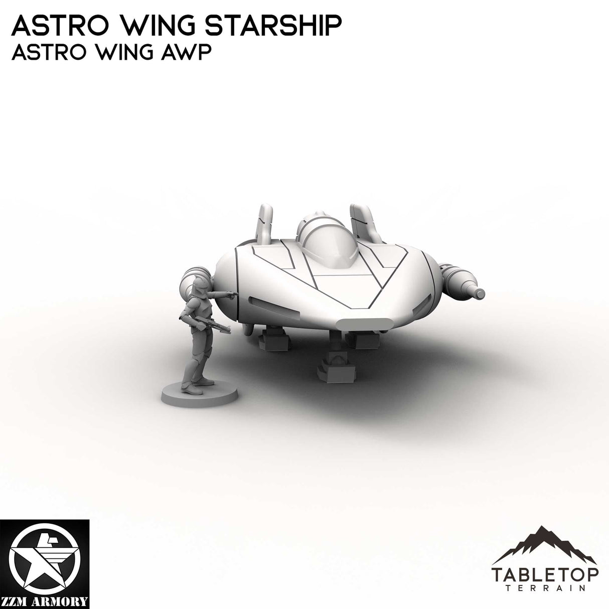 Tabletop Terrain Ship Astro Wing Starship