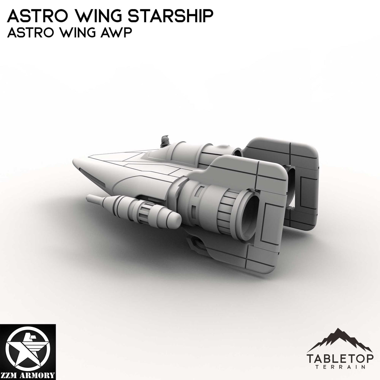Tabletop Terrain Ship Astro Wing Starship