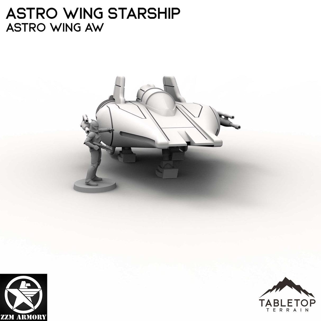 Tabletop Terrain Ship Astro Wing Starship