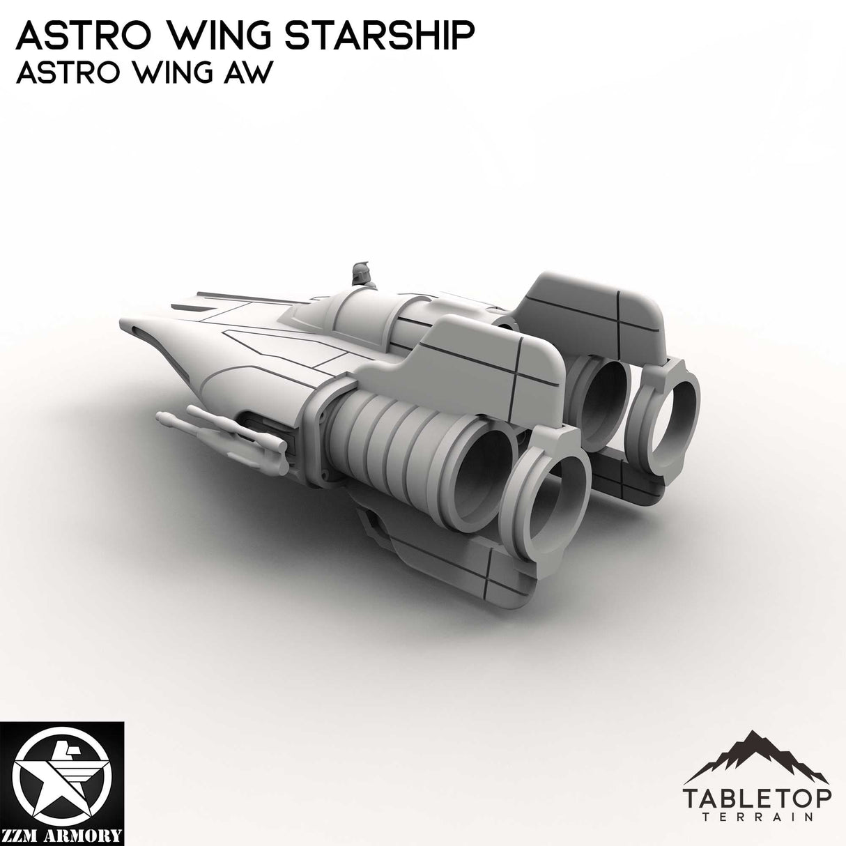 Tabletop Terrain Ship Astro Wing Starship