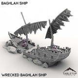 Tabletop Terrain Ship Baghlah Ship