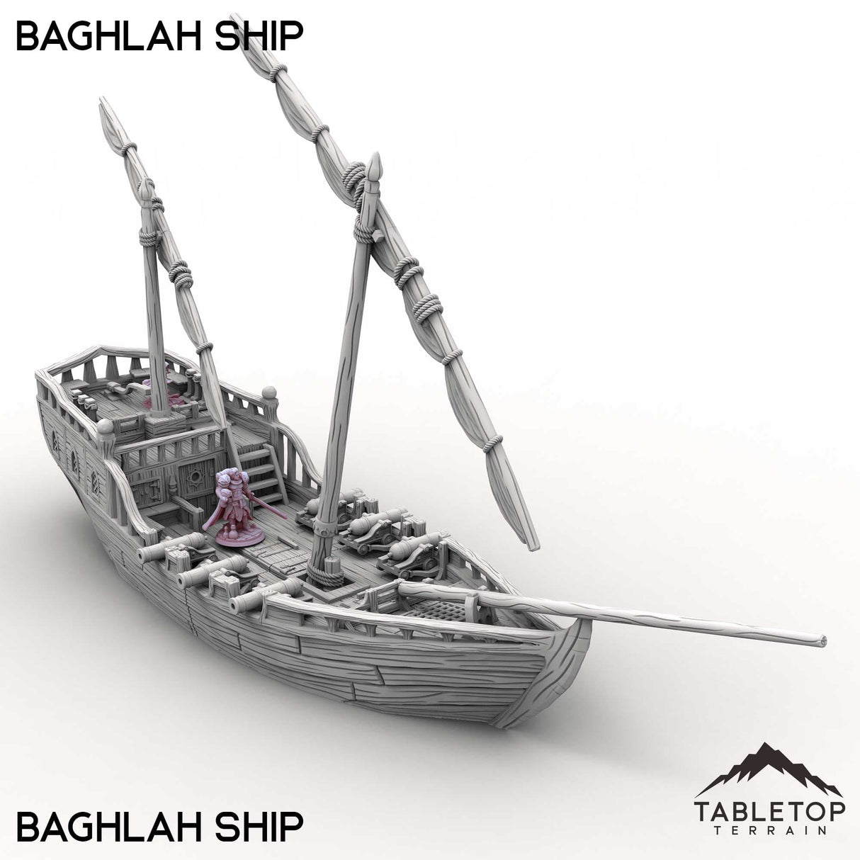 Tabletop Terrain Ship Baghlah Ship
