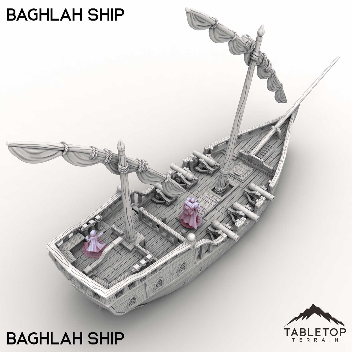 Tabletop Terrain Ship Baghlah Ship