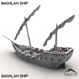 Tabletop Terrain Ship Baghlah Ship