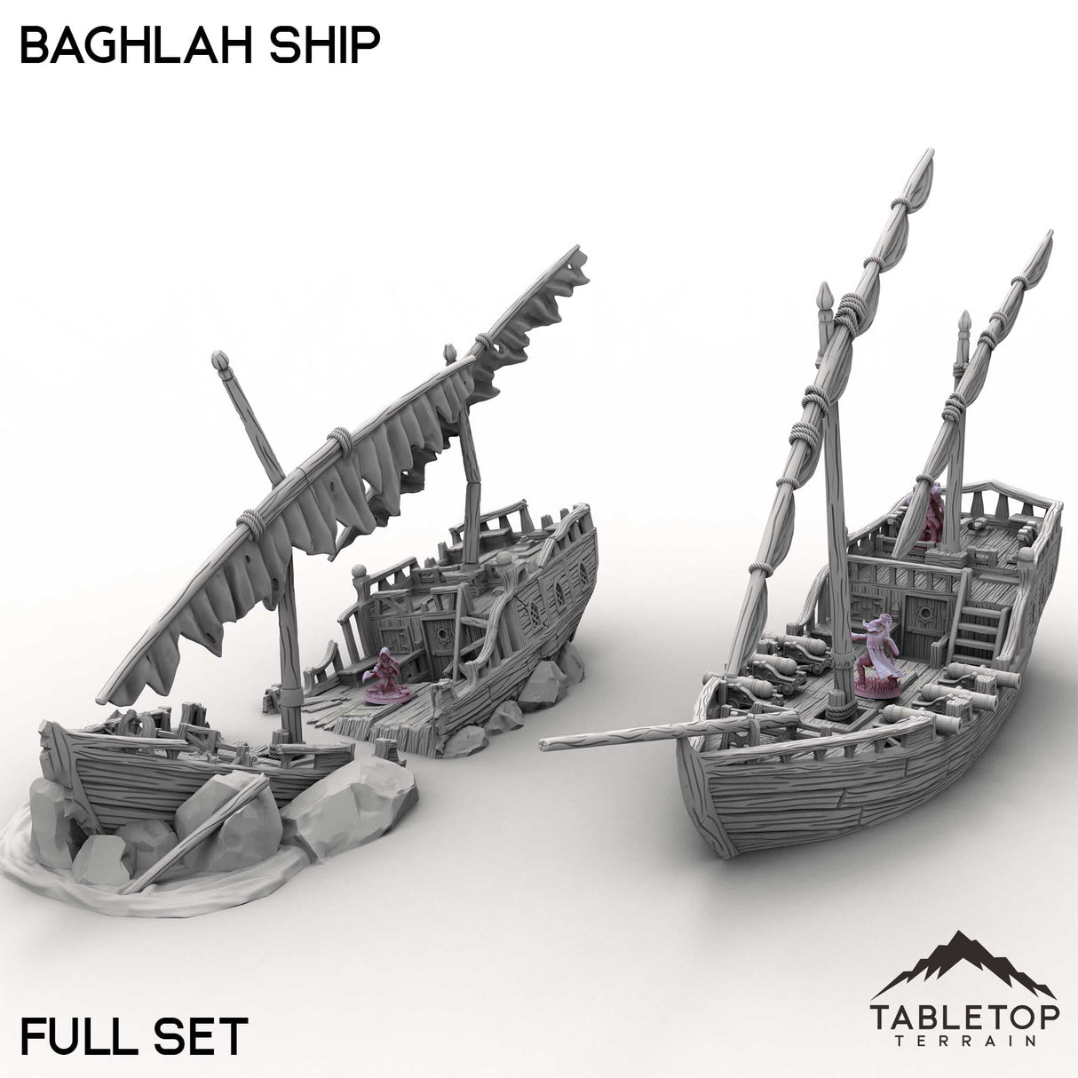 Tabletop Terrain Ship Baghlah Ship