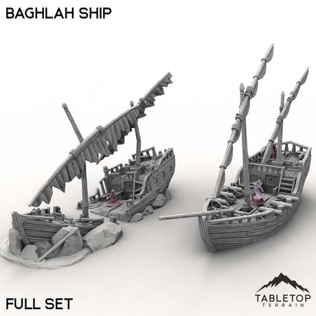 Tabletop Terrain Ship Baghlah Ship