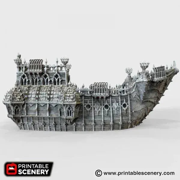 Tabletop Terrain Ship Black Ship - Pirate Ship