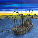 Tabletop Terrain Ship Black Ship - Pirate Ship