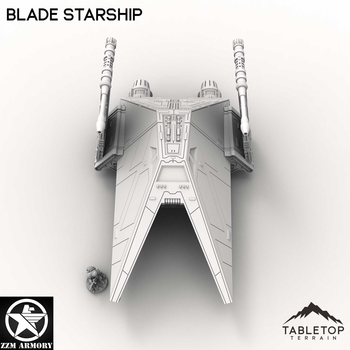 Tabletop Terrain Ship Blade Starship