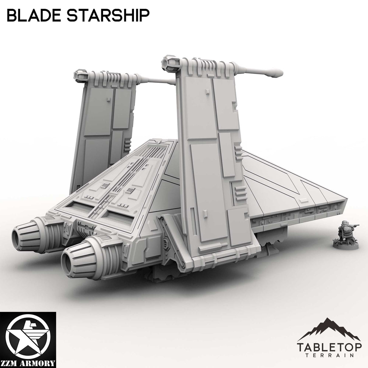 Tabletop Terrain Ship Blade Starship