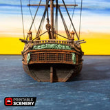 Tabletop Terrain Ship Brig - Pirate Ship