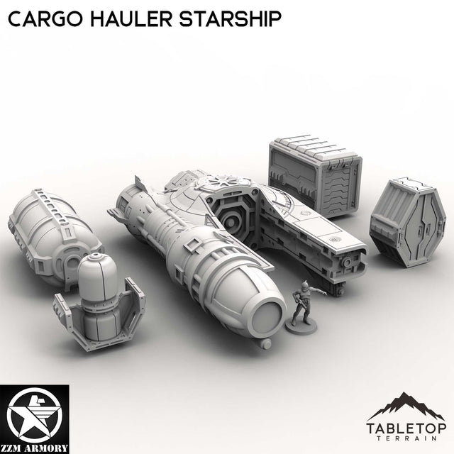 Tabletop Terrain Ship Cargo Hauler Starship