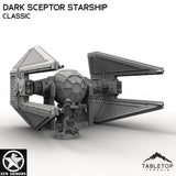 Tabletop Terrain Ship Classic Dark Sceptor Starship