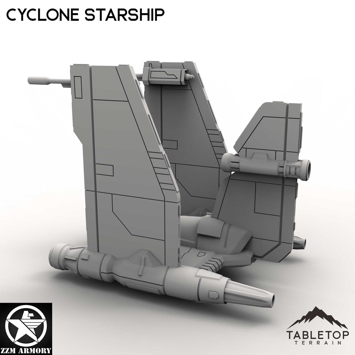 Tabletop Terrain Ship Cyclone Starship