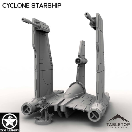 Tabletop Terrain Ship Cyclone Starship