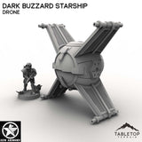Tabletop Terrain Ship Dark Buzzard Starship