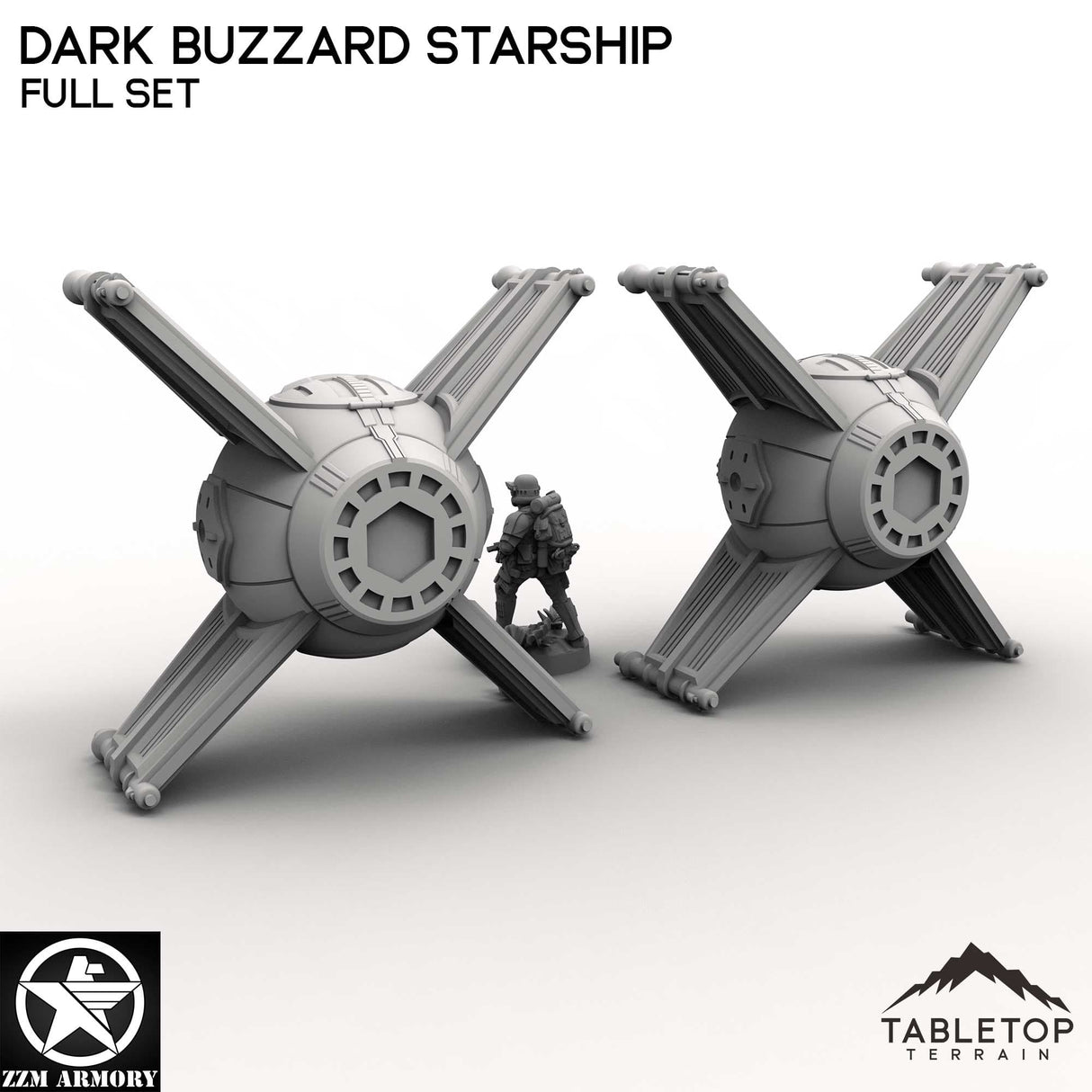 Tabletop Terrain Ship Dark Buzzard Starship