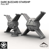 Tabletop Terrain Ship Dark Buzzard Starship