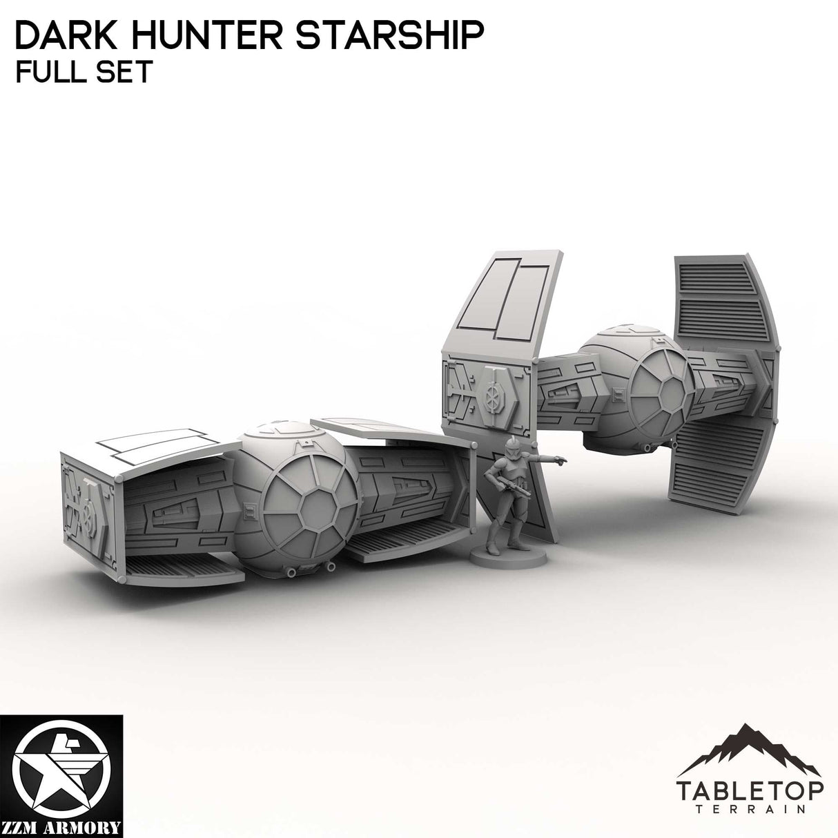 Tabletop Terrain Ship Dark Hunter Starship