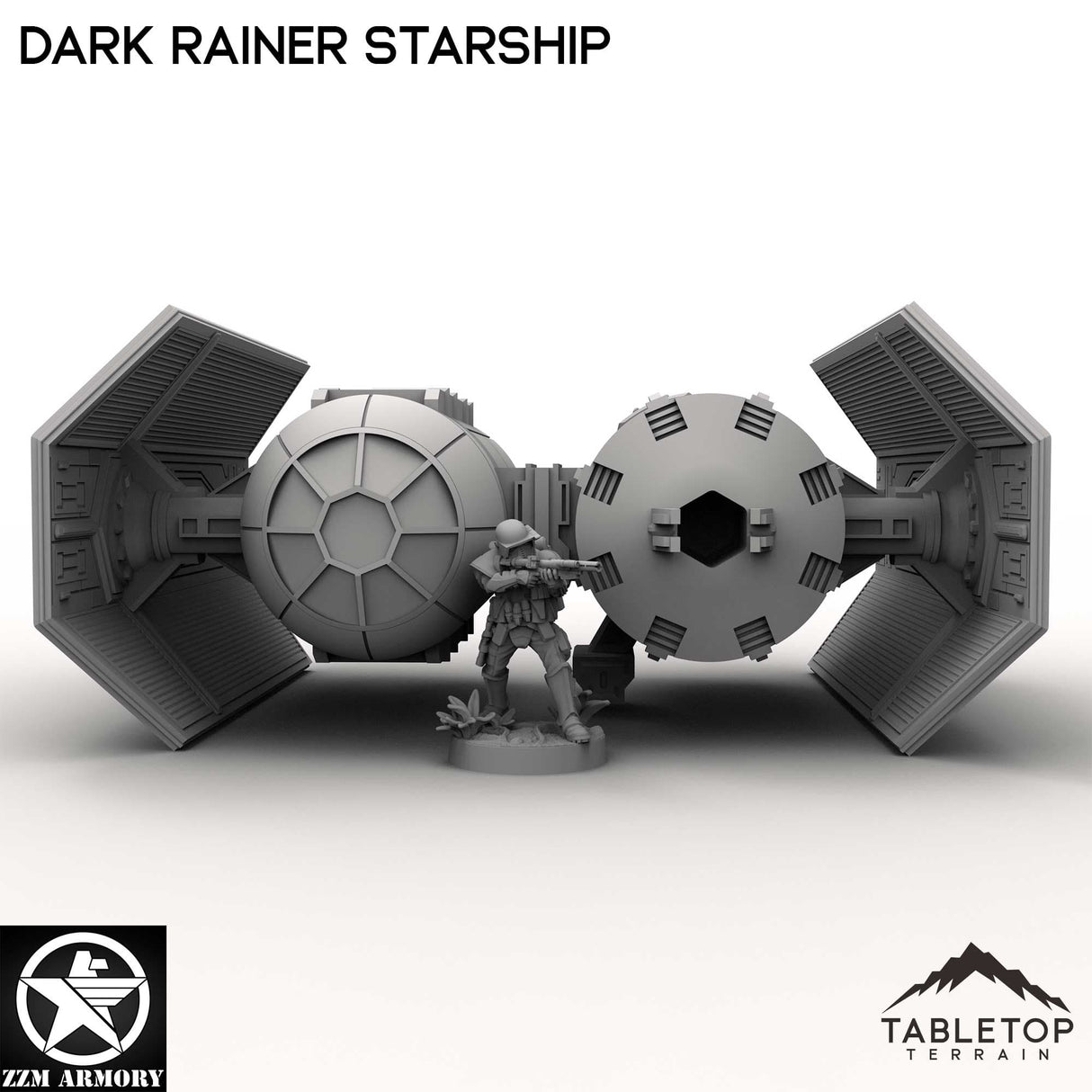 Tabletop Terrain Ship Dark Rainer Starship