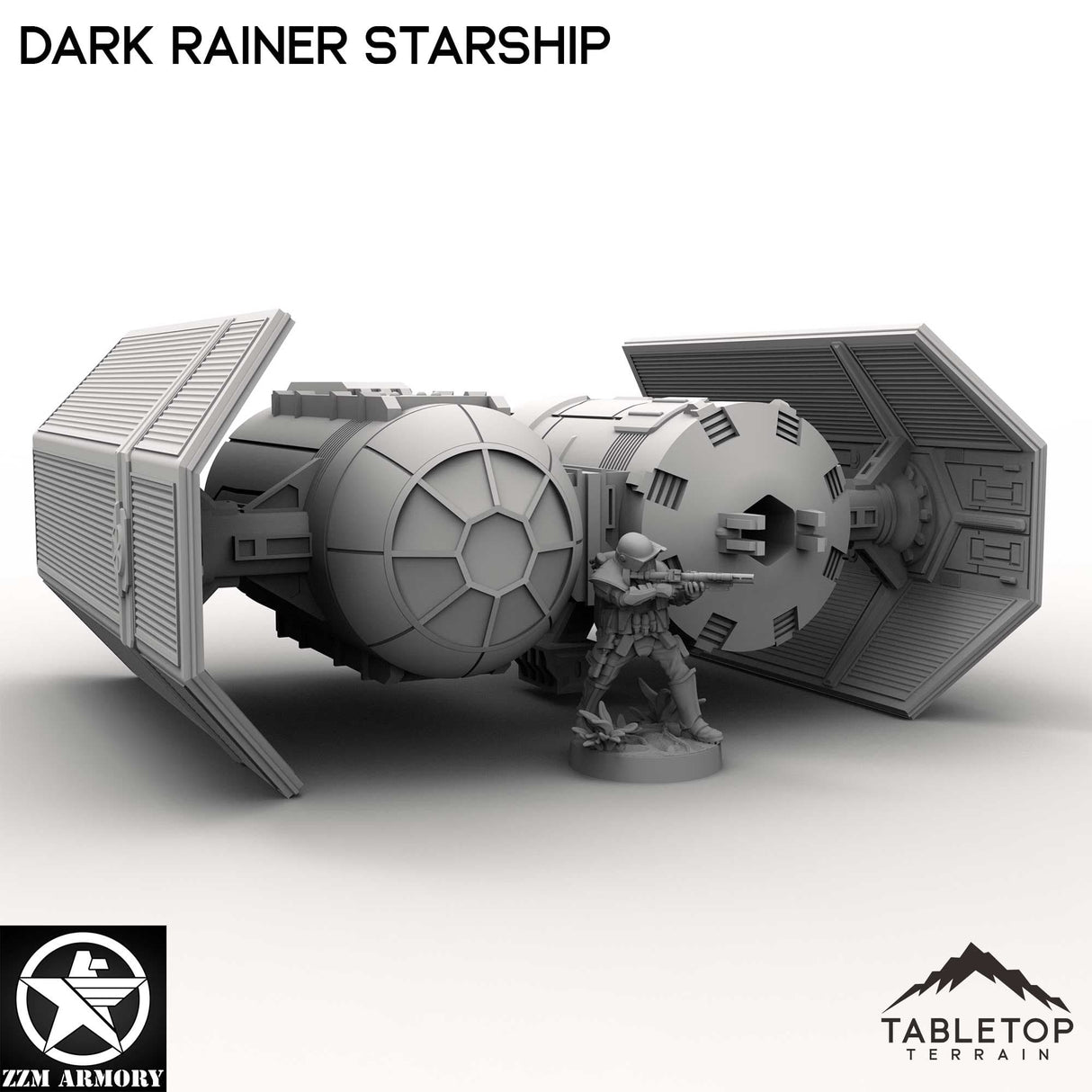 Tabletop Terrain Ship Dark Rainer Starship