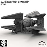 Tabletop Terrain Ship Dark Sceptor Starship