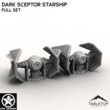 Tabletop Terrain Ship Dark Sceptor Starship